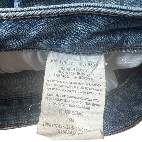 Lee Blue Jeans Women's Size 16M Pockets Zipper RN130273 Cotton Polyester Spandex - Picture 2 of 4